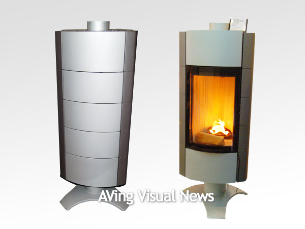Rotating Fireplace 180-degree rotating fireplace ‘Trias’