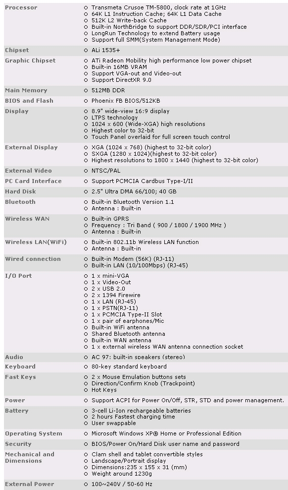 1.2Kg Tablet NotePC ‘Flybook dialogue V33i’