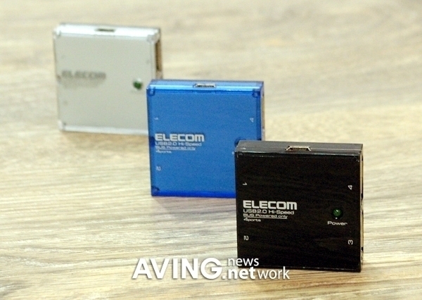 small square-shape 4 USB ports with the speed of 480Mbps