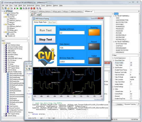 NI LabWindows™/CVI 2010 Improves ANSI C Developer Productivity and