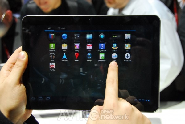 [MWC2011] 10-inch Tablet PC 'Galaxy Tab 10.1' of Samsung
