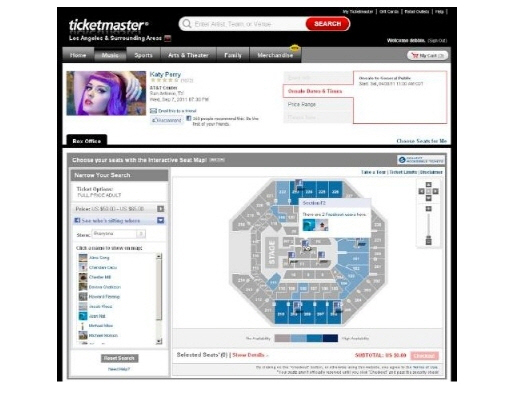 Ticketmaster's Interactive Seat Map to Bring Facebook Stalking to ...