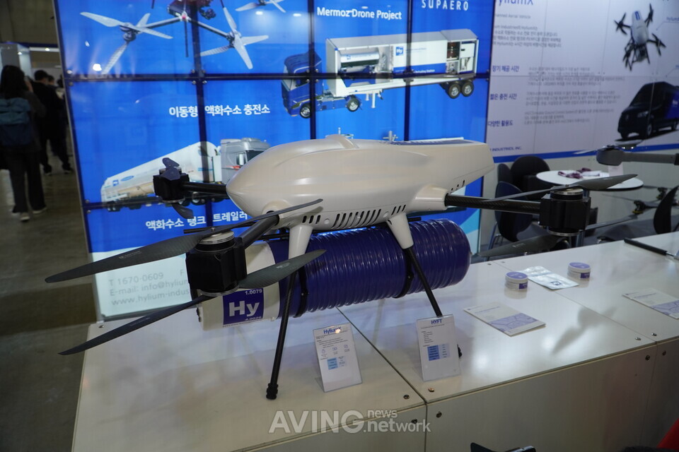Liquefied hydrogen drones developed by Hylium Industries | Photo by Aving News